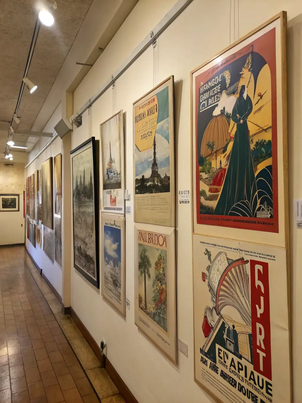 A collection of propaganda posters and leaflets from both the occupying forces and the Resistance, illustrating the battle for hearts and minds during the conflict.