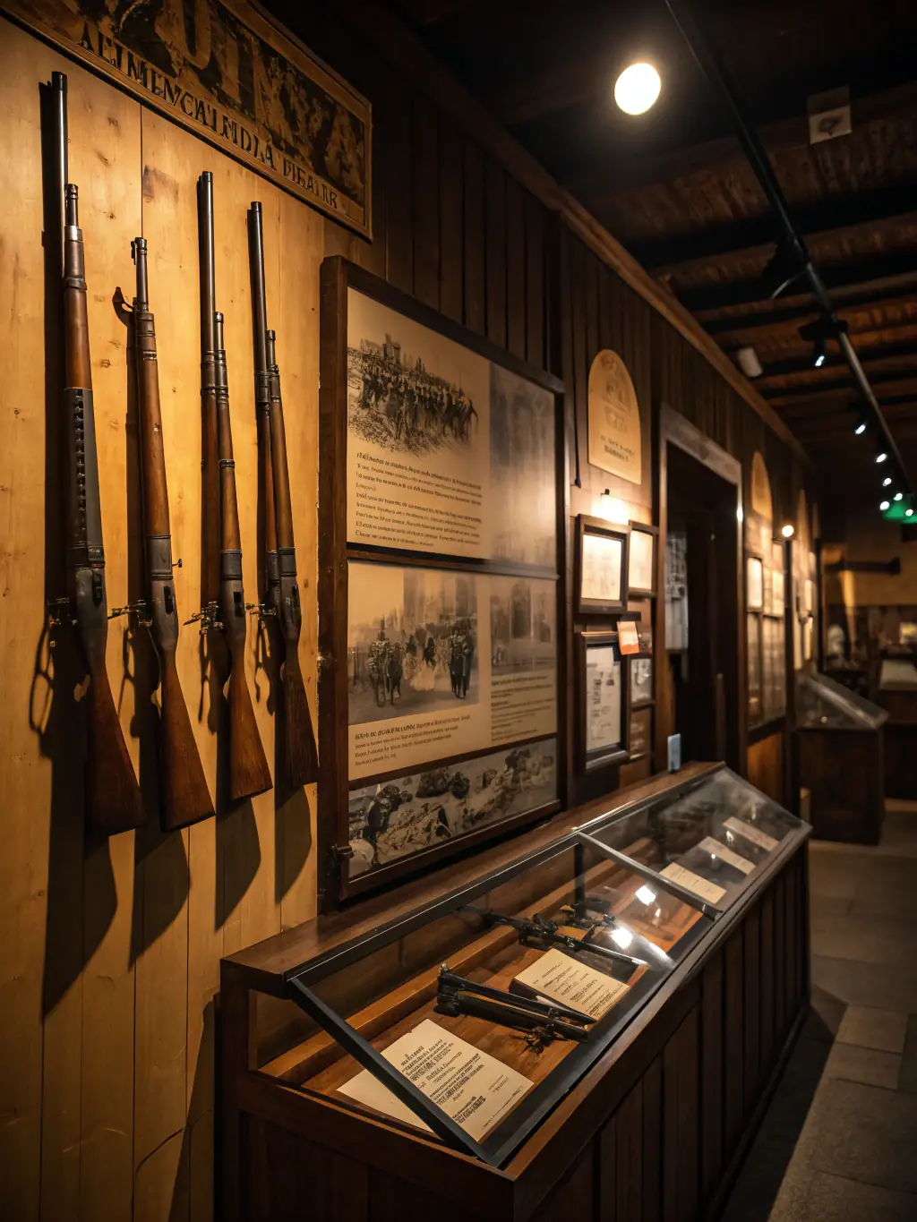 A collection of artifacts, including weapons, uniforms, and personal belongings, recovered from Resistance fighters and collaborators, providing a tangible connection to the past.